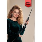 VERYFİT 5 Kademeli Seramik Kaplama İnce Maşa 200 Derece Isı Ayarlı Profesyonel Hızlı Isınan Kalıcı Dalgalı