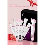 Veryfit Rf-3028a Epilatör 5 İn 1 Arada Epilasyon Cihazı - Şarjlı beyaz-pembe