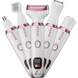 VeryFit RF-3028A Epilatör 5 In 1 Arada Şarjlı Tıraş Makinesi Islak & Kuru Kullanım için Beyaz Renk
