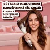 Veryfit Smoothstyle Fön Tarağı Islak ve Kuru Saçlar için Seramik Malzeme ile 215°C Isı Ayarı