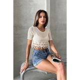 VERYMODA Ham Püsküllü Ham Bluz | D0022