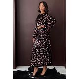 VERYMODA Pullu Kadife Etek - Siyah Pembe | F2000
