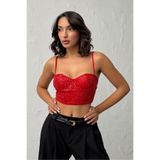 VERYMODA Pulpayet Abiye Büstüyer - Kırmızı | F2063