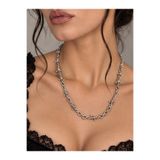 Vesaire Accessories Halloween Vesper Dikenli Tel Tasarım Gümüş Kaplama Gotik Kolye