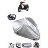 Vespa Lx 150 Arka Çanta Uyumlu Motosiklet Brandası Lüx Premium Kalite - Gri