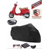 Vespa Lx 150 Branda Siyah Arka Çanta Uyumlu(Topcase) Motosiket Brandası Motor Örtüsü Çadır Su Geçirmez Motosiklet Kılıfı Motor Brandası,lastikli,taşıma Torbalı