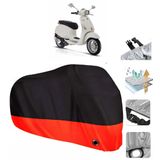 Vespa Sprint 50 Siyah Arka Çanta Uyumsuz Ultra Kalın Su Geçirmez Motor Brandası
