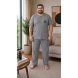 Vesperia Erkek Battal Boy Kısa Kol Pamuklu Pijama Takımı
