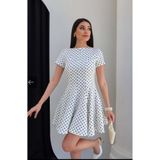 VESS MODA Pauntiyeli ZR Model Kısa Kollu Mini Elbise