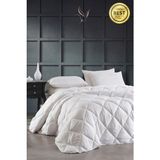 Vessino Home Diamant Serisi Çift Kişilik Silikon Yorgan 195×215 cm – Terletmeyen & Antialerjik Yorgan - 195 x 215 cm - Beyaz