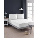 Vessino Home Kapitoneli 4 Köşe Beyaz Yatak Koruyucu Tek Çift Kişilik Su Sıvı Geçirmez Terletmeyen Yatak Alezi - 160 x 200 cm