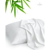 Vessino Home Pamuklu 2'li Kapaklı Yastık Kılıfı 50X70 cm Runforce Kumaş Yastık Yüzü Astarı - Beyaz