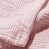 Vessino Home Pike Çift Kişilik %100 Pamuk Küçük Dama Desenli Yatak Örtüsü Otel Tipi Lüx Pike Takımı Beyaz - Pembe