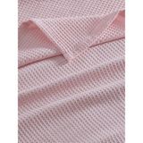 Vessino Home Pike Waffle Desenli Yatak Örtüsü Otel Tipi Lüx Tek ve Çift Kişilik Pike - Açık Pembe - ÇİFT KİŞİLİK 200X230