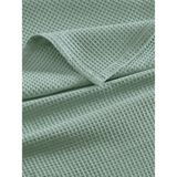 Vessino Home Pike Waffle Desenli Yatak Örtüsü Otel Tipi Lüx Tek ve Çift Kişilik Pike - Mint Yeşili - ÇİFT KİŞİLİK 200X230