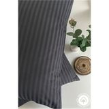 VESSİNOHOME Milano Series 2’li Pamuk Saten Otel Yastık Kılıfı 50x70 – 82 Tel Çizgili Lüks Otel Tip Yastık Kılıfı