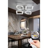 Vesta Model Gümüş 4"lü Kumandalı Ledli 3 Renk Modu Kristal Salon Mutfak Yatak Çocuk Odası Avize - Altın