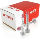 Vesta Vcs Beton Vidası 10X100 50'li Paket| Flanşlı Altıgen Başlı Yüksek Tutunma Beton Vida
