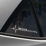Vesta Yan Cam Sticker Oto Kapı Çıkartma Tuning oto 20 cm x 7 cm yazı 266