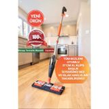 VestareX [GARANTİLİ] sprey mandallı mop 1 yedekli yüzey duvar cam mandallı sprey mop kullan at bezler uyumlu