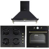 Vestel AF-7688 RS AO-6104 YRS AD-6002 RS 3'lü Siyah Rustik Ankastre Set