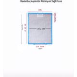Vestel Alüminyum Yağ Filtresi 26,2 X 25,3 cm Davlumbaz Ankastre Aspiratör için Uygun - 1 ADET