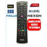 Vestel Finlux Hi-Level Seg Smart Led Tv Kumandası Mor Tuş