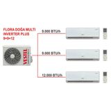 Vestel Flora Doğa Multi İnverter Plus 9+9+12 27000 Btu Klima Kumandası