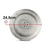 Vestel Regal Mikrodalga Fırın Cam Tabak Tepsi Döner Tabla Tırnaklı 24,5cm 245MM V42055622