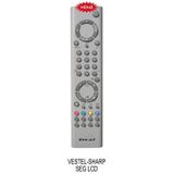 Vestel-Sharp-Seg-Lcd Kumandası Gri