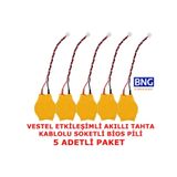 Vestel Uyumlu Etkileşimli Akıllı Tahta Kablolu Soketli Bios Pili 5 Adet