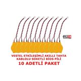 Vestel Uyumlu Faz-1 Ve Faz-2 Etkileşimli Akıllı Tahta Bios Pili 10 Adet