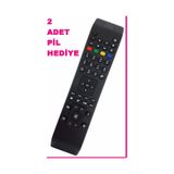 Vestel Uyumlu Nexon Smart Led Tv Finlux Seg Hi-Level Kumanda 2 Pil Qmenü