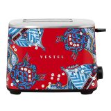 Vestel x Aslı Filinta Retro Kırmızı Çini Ekmek Kızartma Makinesi