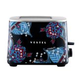 Vestel X Aslı Filinta Retro Siyah Çini Ekmek Kızartma Makinesi siyah
