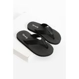 VestioStore Alex Erkek Siyah Kumaşlı Rahat Parmak Arası Acıtmaz Havuz Plaj Terliği Flip Flops