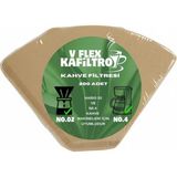 Vestron V60 ve No4 Uyumlu Kahve Filtre Kağıdı 1/4 Natural Kahverengi (200 Adet)