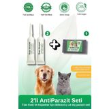 vet advice Kedi Köpek Iç Dış Herbal Tüy Cilt Parazit&bitkisel Tablet Damla 2'li Set