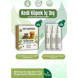 vet advice Kedi Köpek Iç Dış Tüy Ve Deri Bakım Damla Tablet 2'li Avantajlı Paket %100 Bitkisel Içerik (PARAZİT)