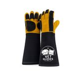Vet Gloves Veteriner Kedi Eldiveni 50 Cm Deri