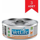 Vet Life Convalescence Feline Formula Kedi Yaş Maması 85 gr x 3 Adet - 1