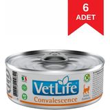 Vet Life Convalescence Feline Formula Kedi Yaş Maması 85 gr x 6 Adet - 1