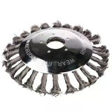 Veta Motorlu Tırpan Uyumlu 152Mm Düğümlü Telli Fırça / Ot Ve Kaldırım Temizleme Başlığı