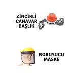 Veta Profesyonel Koruyucu Maske Ve Rapco Zincirli Canavar Başlık