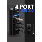 Vetech 3.0 USB Çoğaltıcı 4 Port Yüksek Hızlı USB Hub Çoklayıcı Laptop / Notebook / Pc Uyumlu