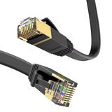 Vetech CAT7 Ethernet Kablosu (5 Metre) 10Gbps Premium İnternet Lan Kablo Flat Modem Ağ Kablosu 5mt