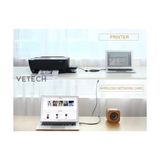 Vetech USB Uzatma Kablosu Yazıcı/usb Bellek/kablo Uzatıcı (1.5 Metre) - 1 GB - 00-Siyah - Beyaz - Option-1