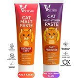 Vetıxır Kedi Malt & Multivitamin İkili Set Kedi Malt – Tüy Dökülmesini Azaltır, Tüy Sağlığını Destekler – Egzama ve Mantara Karşı Koruma