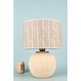 Vetra Handmade Dekoratif Seramik Abajur | El Yapımı, Modern & Beyaz Tasarım | 31–45 cm | E27 Duy Uyumlu | A Sınıfı Enerji Verimli | Dayanıklı Seramik Gövde | Minimalist & Şık Aydınlatma | HMY Handmade