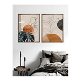Vetro 21x30 cm Ceviz Design Live in the Moment Tablo Set